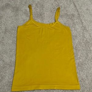 Anthropologie golden mustard color Tank top Size S